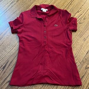 Lacoste polo women size 36 / us 4-